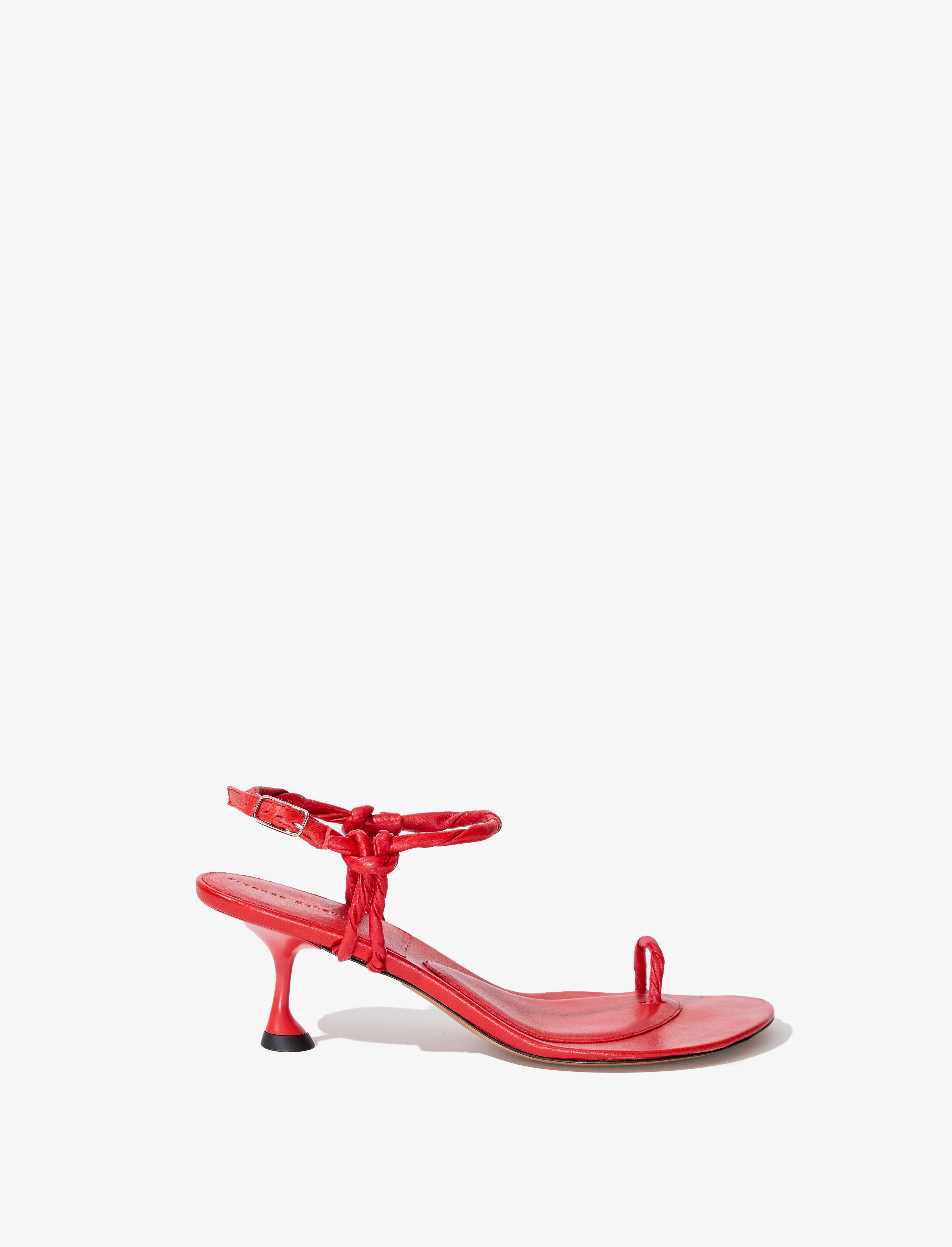 White Strappy Toe Ring Sandals - CHARLES & KEITH IN